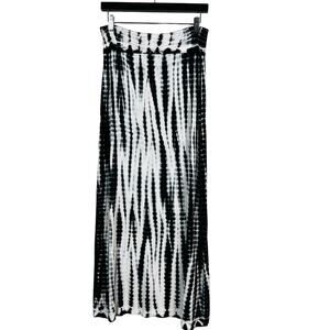 NEW! Design History Missy Maxi Skirt Onyx Combo Tie Dye - M